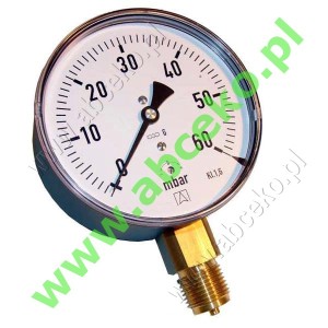 Manometr gazowy, radialny 0...60 mbar