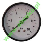 Manometr axialny ¼’’ Ø 50, 0 - 10 bar