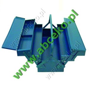 Skrzynka narzędziowa, metalowa 5-cio pułkowa