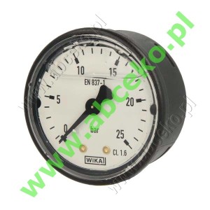 Manometr axialny glicer. 0-25 bar ¼" - Ø 63