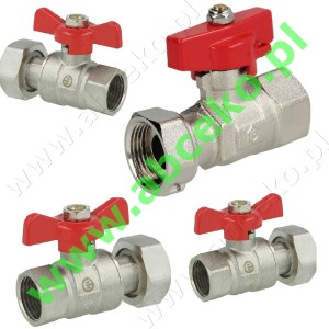 Zawory kulowe do wody MS, PN 25 ze śrubunkiem