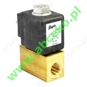  Elektrozawór RAPA SV 04 E5 ⅜ " z cewką 