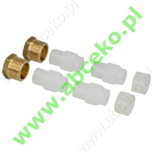 Redukcja PVC gwint-rurka ⅜" x Ø 6, 8 mm na 2 rurki