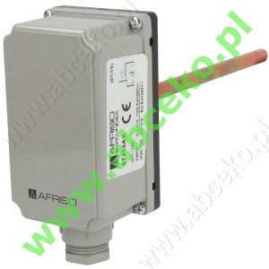 Afriso, termostat pojedynczy  0...90°C z rurką wgł. 150 mm. 