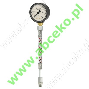 Manometr glicerynowy 0-25 bar z przewodem GZ ⅛"
