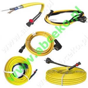 Kable grzejne od 10 Watt 1m do 480 Watt 48m