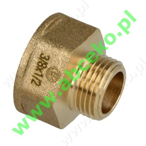Redukcja  mosiężna GW/GZ 1/2" x 3/8"