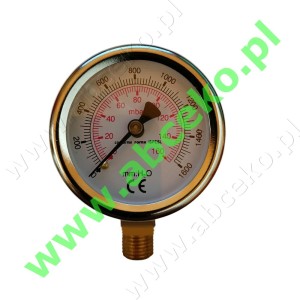 Manometr gazowy, radialny 0...160 mbar