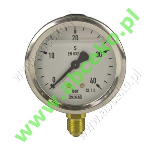 Manometr radialny glicer. 0-60 bar ¼’’ - Ø 63  