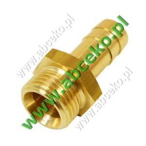Nypel GZ 1/8" z końcówką na wąż 6mm 