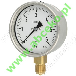 Manometr gazowy, radialny 0...6 bar 