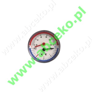 Termomanometr okrągły 0...120°C, 0..4 bary, AXIAL