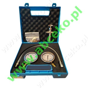 Walizka z manometrami glicerynowymi i wężykiem 