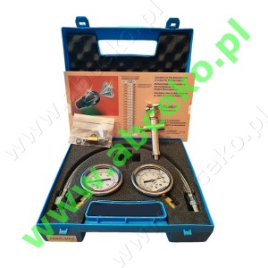 Walizka glicerynowa z manometrami i suwakiem