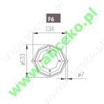 Kołnierz wymienny Nr. 6 do silników uniwersalnych