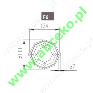 Kołnierz wymienny Nr. 6 do silników uniwersalnych