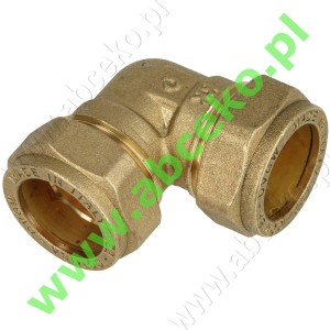 Złączka kątowa mosiężna MS ZZ  Ø 12 mm  