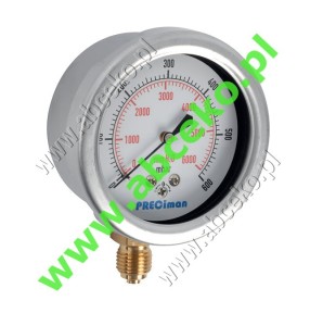 Manometr gazowy, radialny 0...100 mbar  (D63)