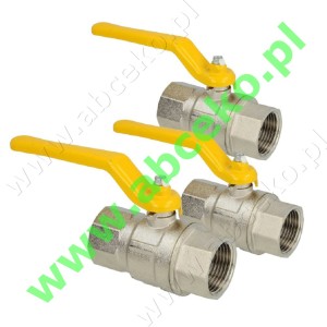 Zawory kulowe do gazu GW-GW od Ø ¼" do Ø 2"  