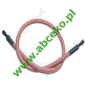  Silikonowy kabel WN z końc. 2 x Ø 4 mm (600mm)  