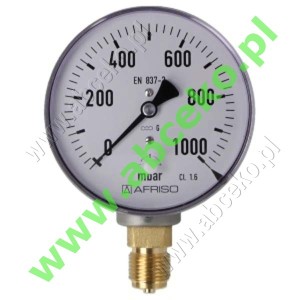 Manometr gazowy, radialny 0...1000 mbar