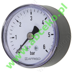 Manometr axialny ¼" Ø 50, 0 - 6 bar