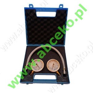 Zestaw, manometr i wakuometr glicerynowe do oleju 