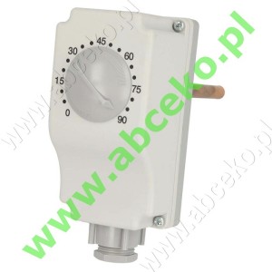 Termostat pojedynczy  0-90°C z rurką wgłębną 100 mm