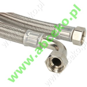 Przewdy kątowe w oplocie GW-GW  od ¾" do 1"