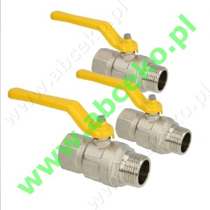 Zawory kulowe do gazu GZ-GW od Ø ¼" do Ø 2"      