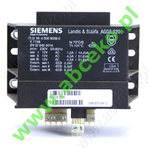AGG5.220 Transformator sieciowy do systemów LMV5...