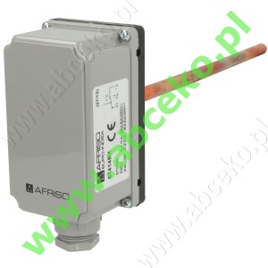 Afriso, termostat pojedynczy  0...90°C z rurką wgł. 200 mm.