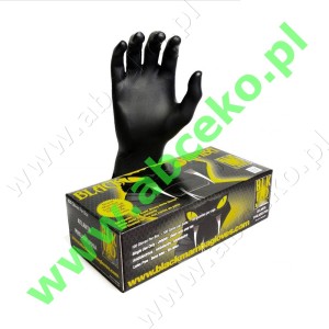 Czarna Mamba rękawice nitrylowe M wielowarstwowe odporne na oleje i smary 100szt.