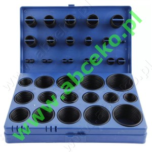 Walizka 419 szt. O-ringów w 32 rozmiarach -25°C+100°C