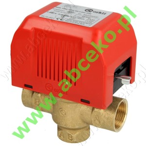 ORKLI zawór 3 drogowy GW ¾" napęd z kablem 5ż wył. 220V        