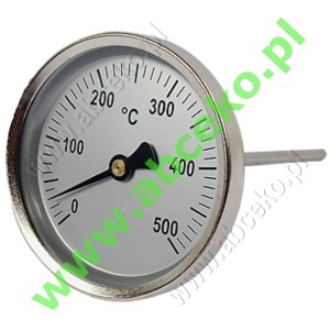 Termometr zanurzeniowy okrągły 0...500°C (Ø 63 mm)