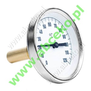 Termometr zanurzeniowy okrągły 0...120°C (Ø 80 mm)