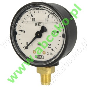 Manometr radialny glicer.  0-25 bar 1/8’’ - Ø 40-50