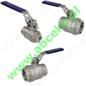 Zawory kulowe, stal nierdzewna od PN 20 do PN 40