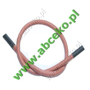 Silikonowy kabel WN końc.i 2 x Ø 6,3 mm (750mm)