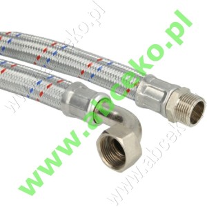 Przewdy kątowe w oplocie GW-GZ do ¾" do 1"