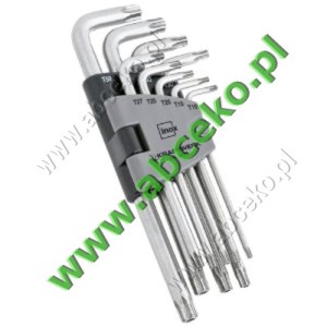 Klucze imbusowe Torx HEYTEC kpl. 9 szt.