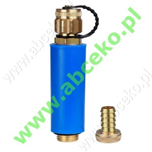 Zawór odcinający budowlany ½" x 80 mm z przyłączem do płukania