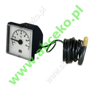 Termometr kwadr. z kapilarą  0...120°C (48x48 mm x 4m)