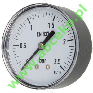 Manometr axialny  ¼’’  Ø 50, 0 - 2,5 bar