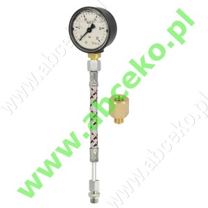 Manometr glicerynowy 0-25 bar z przewodem i redukcją