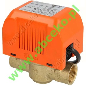 ORKLI zawór 2 drog. Solar, GW ¾" napęd 220V kab-3ż