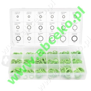 Walizka 270 szt. O-ringów w 18 rozmiarach