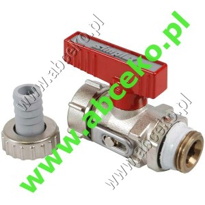 Zawór kulowy spustowy do wody nikl. GZ ½", PN 16  