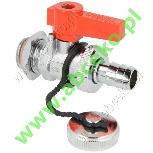 Zawór kulowy spus. do wody chrom mat GZ ½", PN 16  